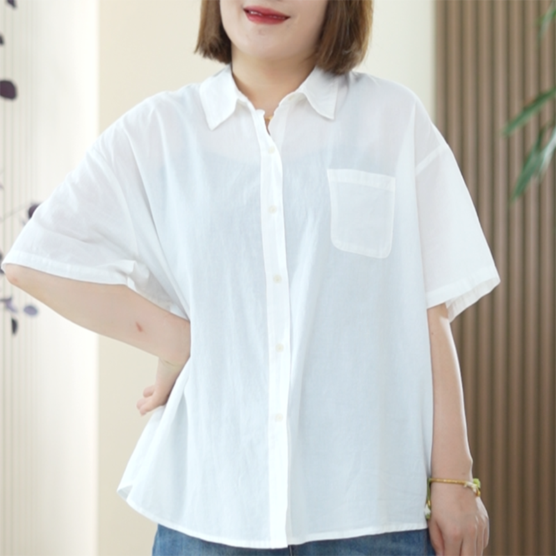 定制不支持7天无理由棉麻净版衬衫女开衫271055