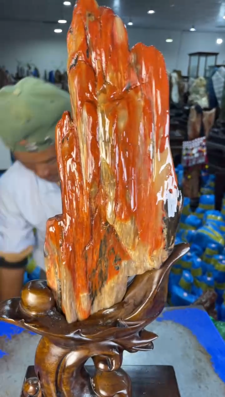 未镶嵌摆件硅化玉42