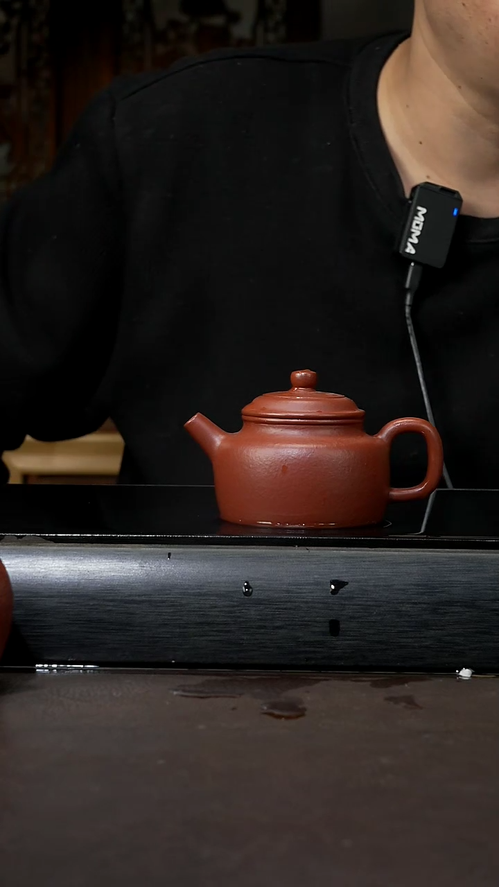 【闪购商品】紫砂茶壶梨皮朱泥 德钟130cc 003