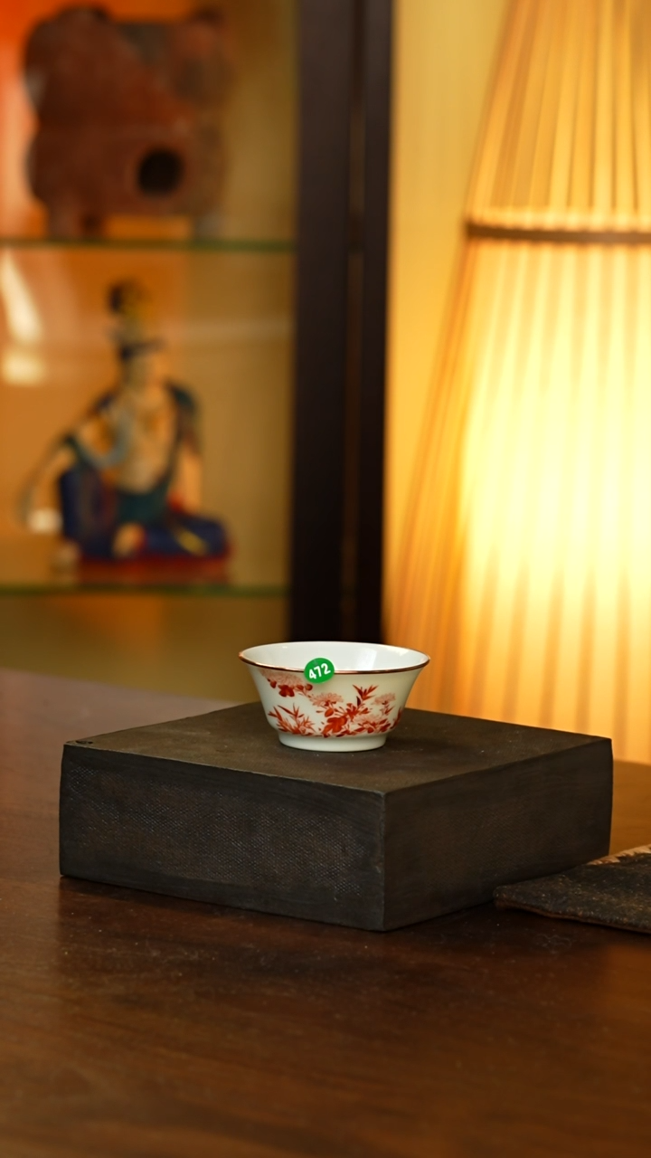 包铜梵红菊花杯..472