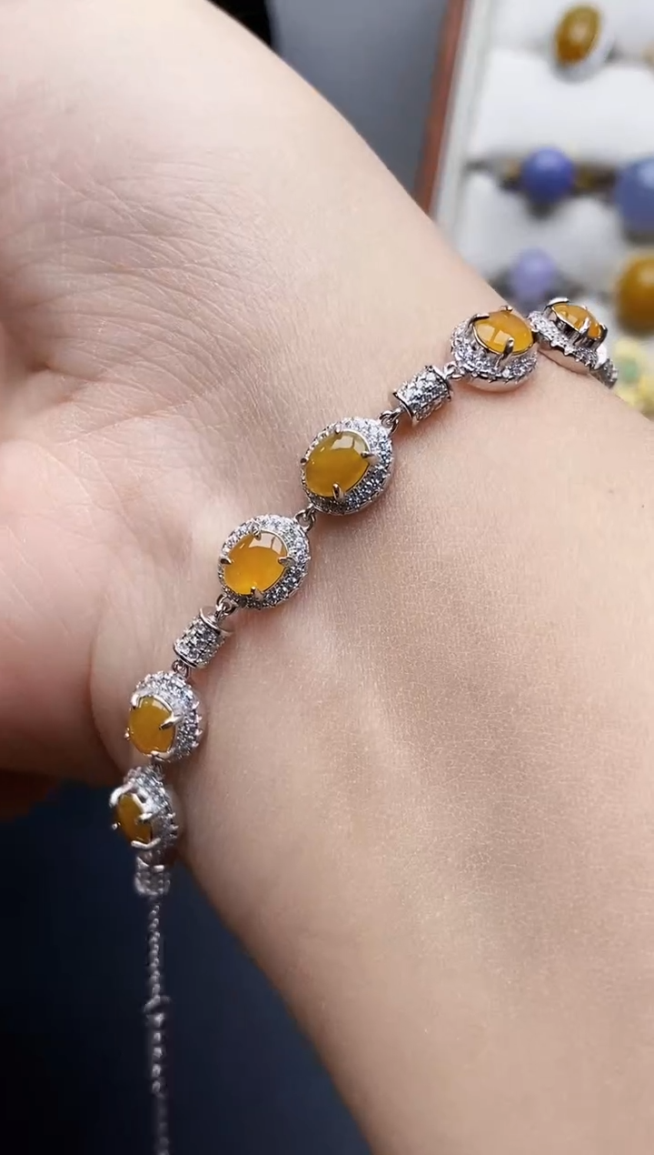 银S925镶嵌戒指翡翠1236