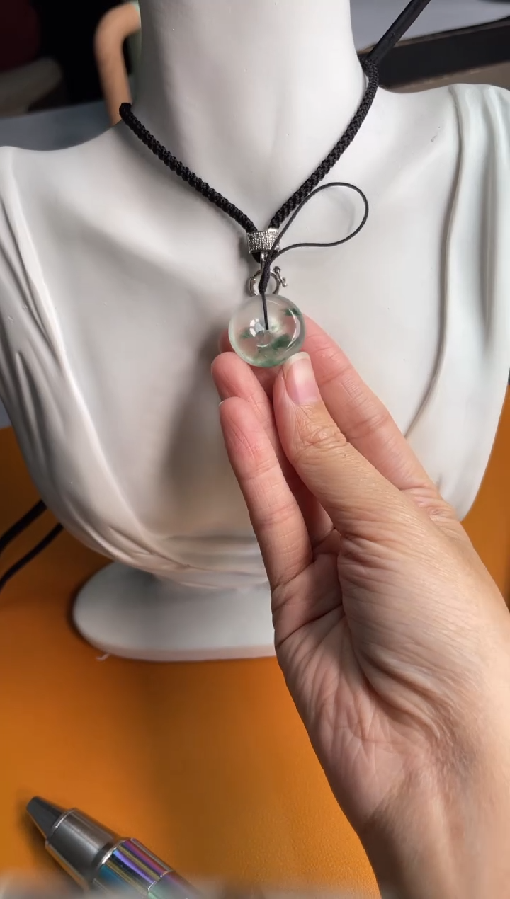 【闪购商品】翡翠吊坠(不含链)未镶嵌平安扣 21.7 5.9