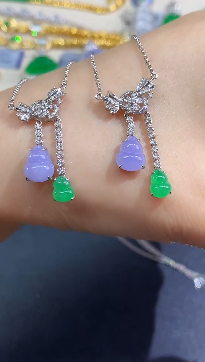 套链18K金镶嵌翡翠套链|5980多样性发其一