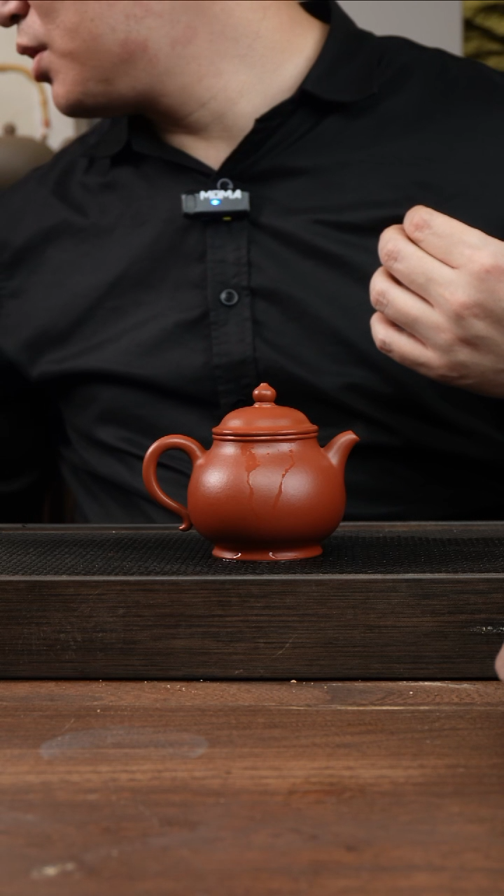 茶杯紫砂全手朱泥潘壶      170CC  