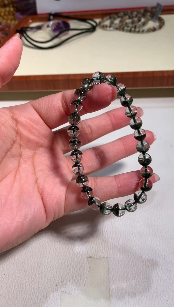 【闪购商品】水晶手链未镶嵌6-6.8mm绿幽灵手链