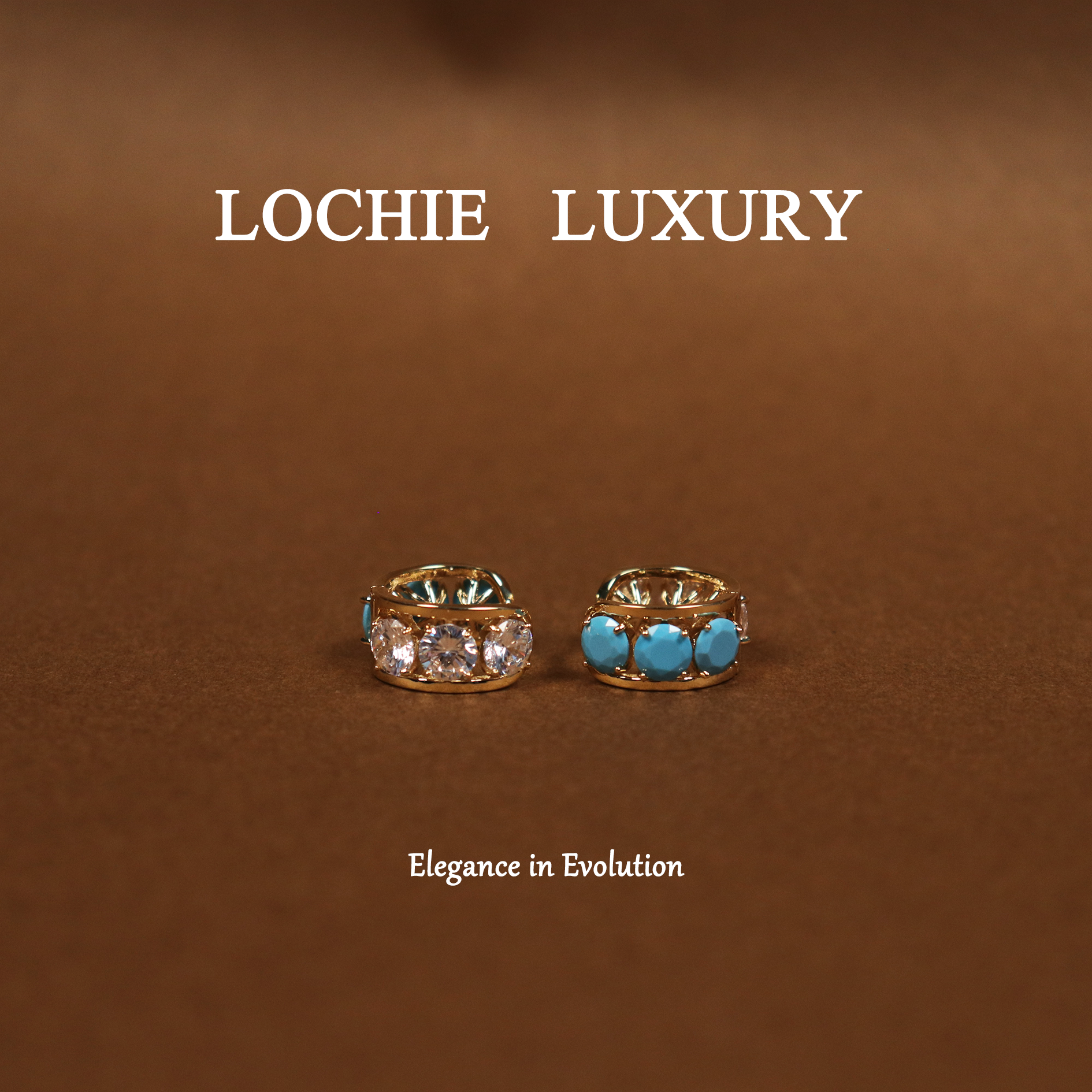 黄铜锆石耳饰 【浪漫主义】L604意大利时尚复古精致双面戴圈圈耳扣