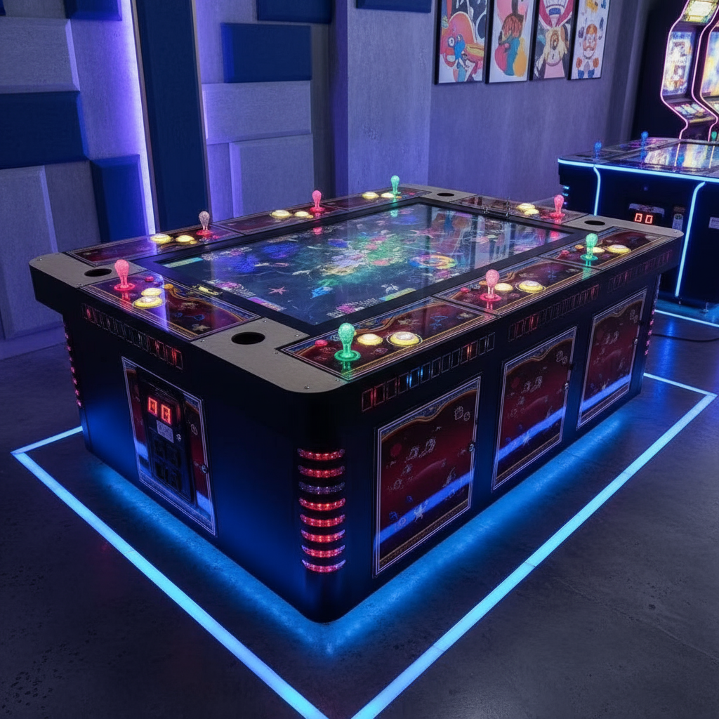 文审通过55寸屏安卓版打鱼游戏机适用于娱乐商业场所通用游艺机