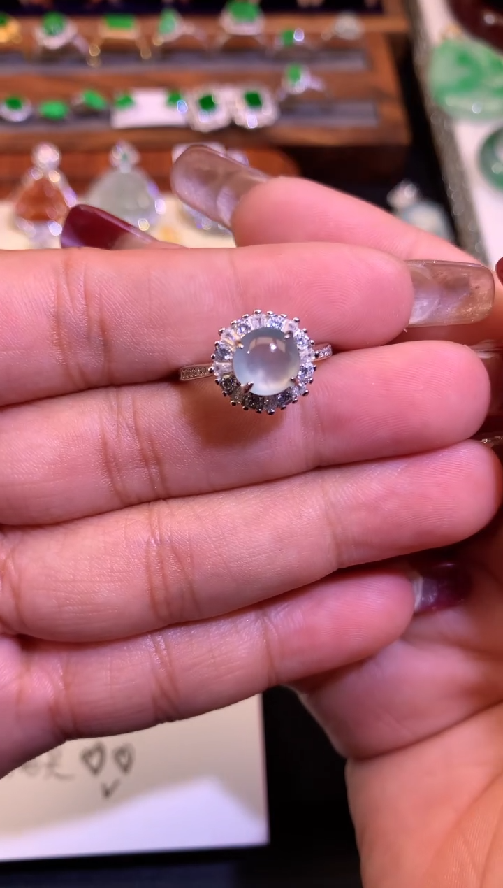 【闪购商品】翡翠戒指未镶嵌缅甸天然A货翡翠