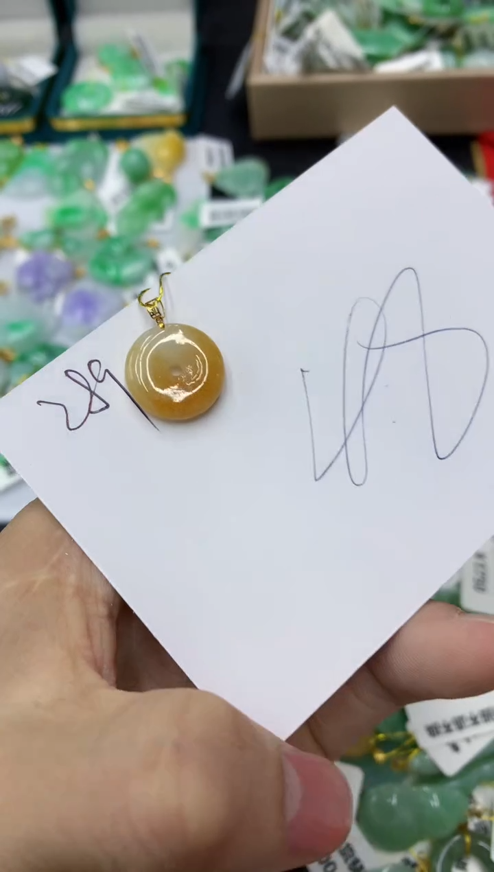【闪购商品】翡翠18K金镶嵌颈饰111111111