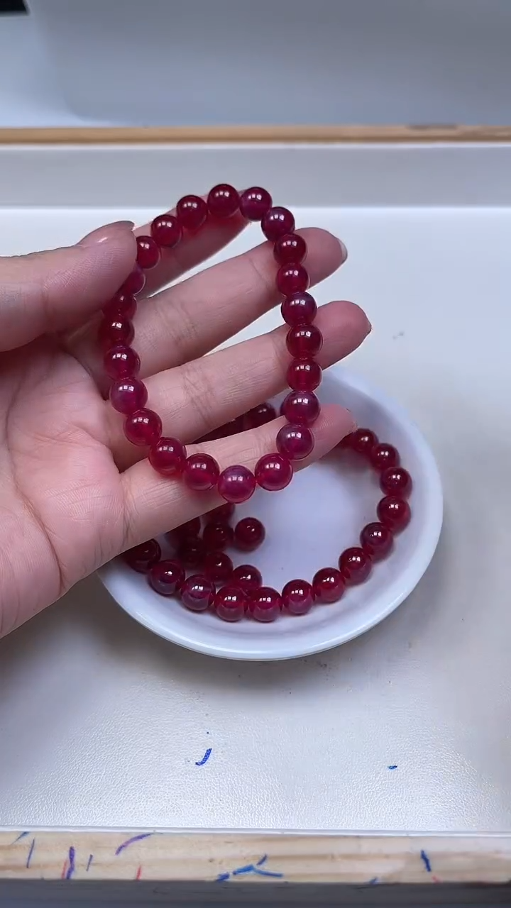 未镶嵌散珠红宝石B2150 红宝石8mm2个16.8元