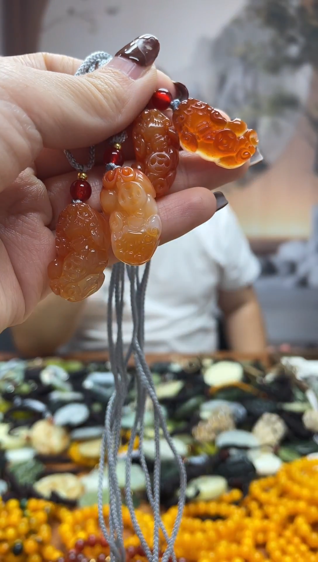 未镶嵌岫玉吊坠多样性发货拍一发一
