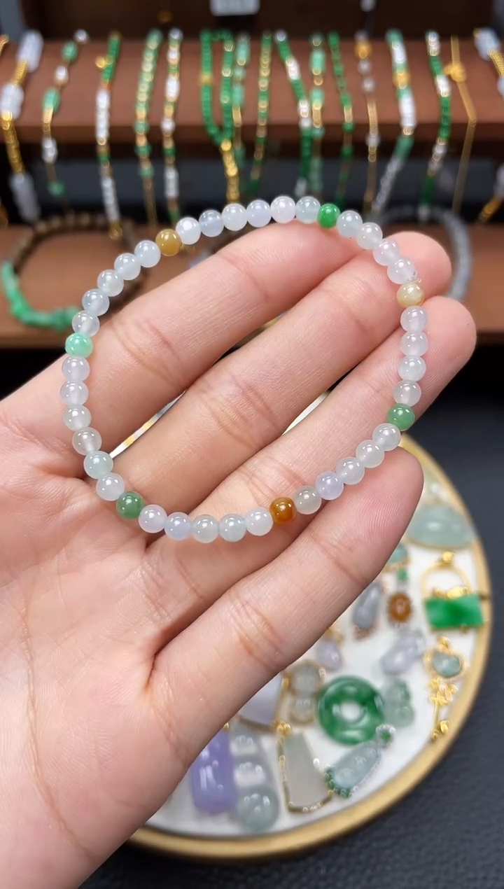 【闪购商品】翡翠套链未镶嵌一个 JK521