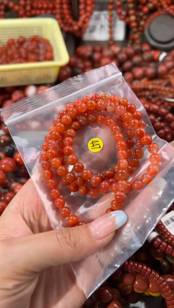 未镶嵌手串南红玛瑙6+