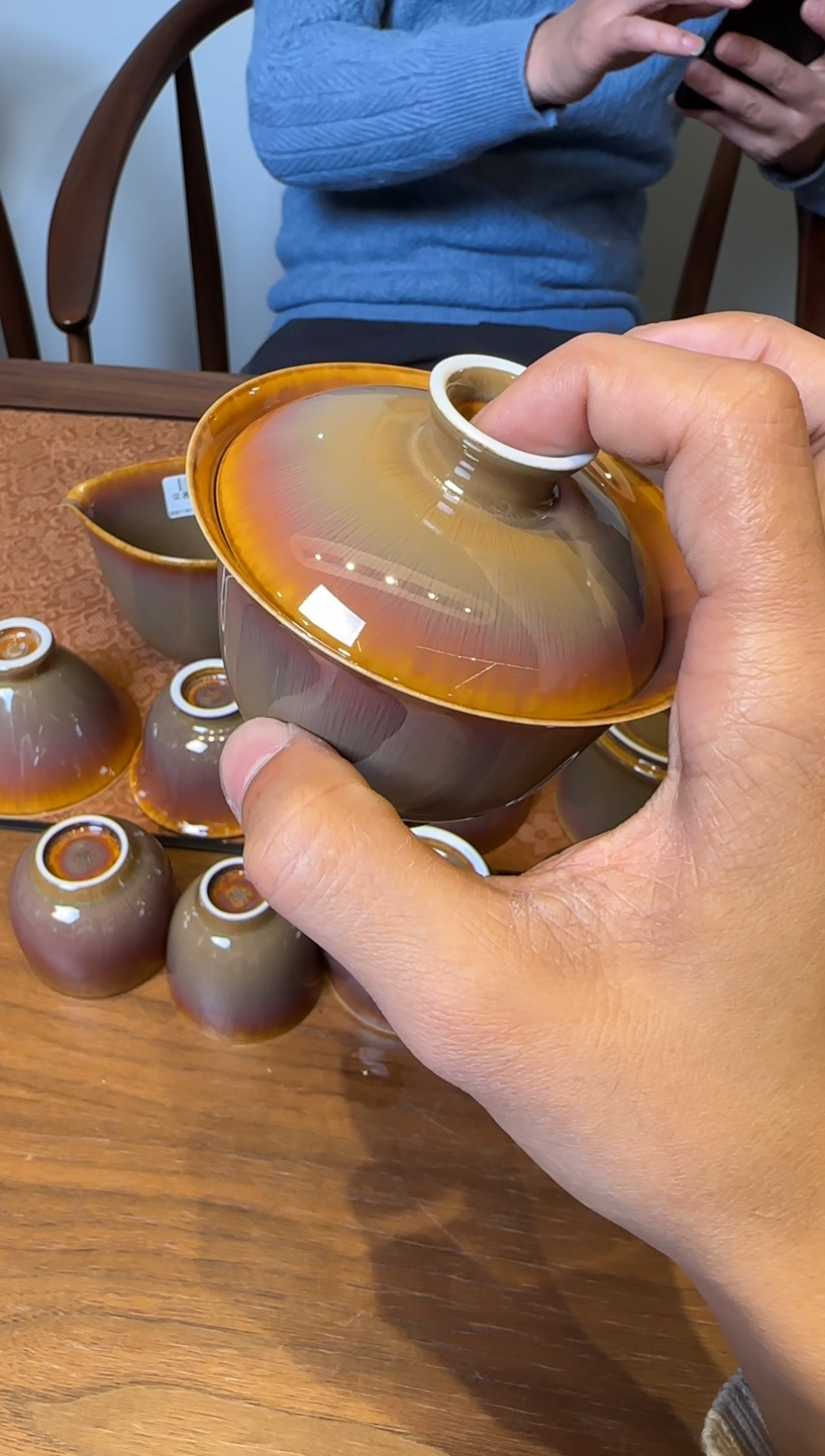 s****m荣器 紫毫卧足 盖碗