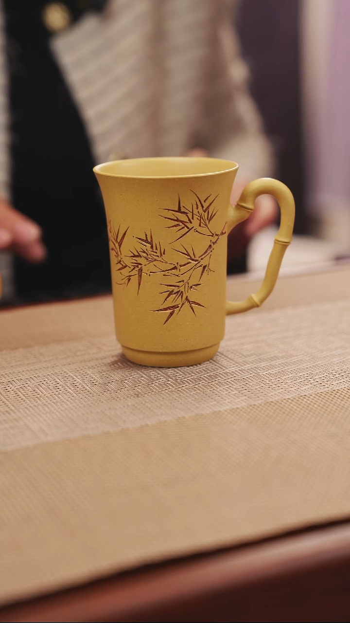 原矿黄金段竹子把杯7
