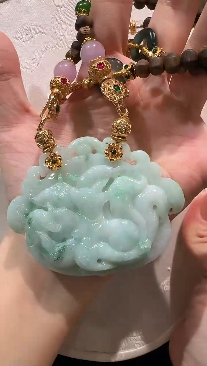 【闪购商品】翡翠颈饰未镶嵌国风