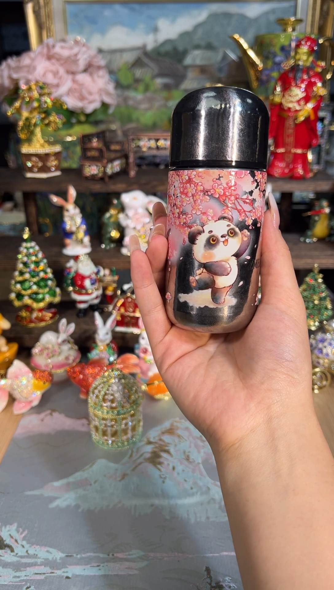 金属七宝烧首饰盒   