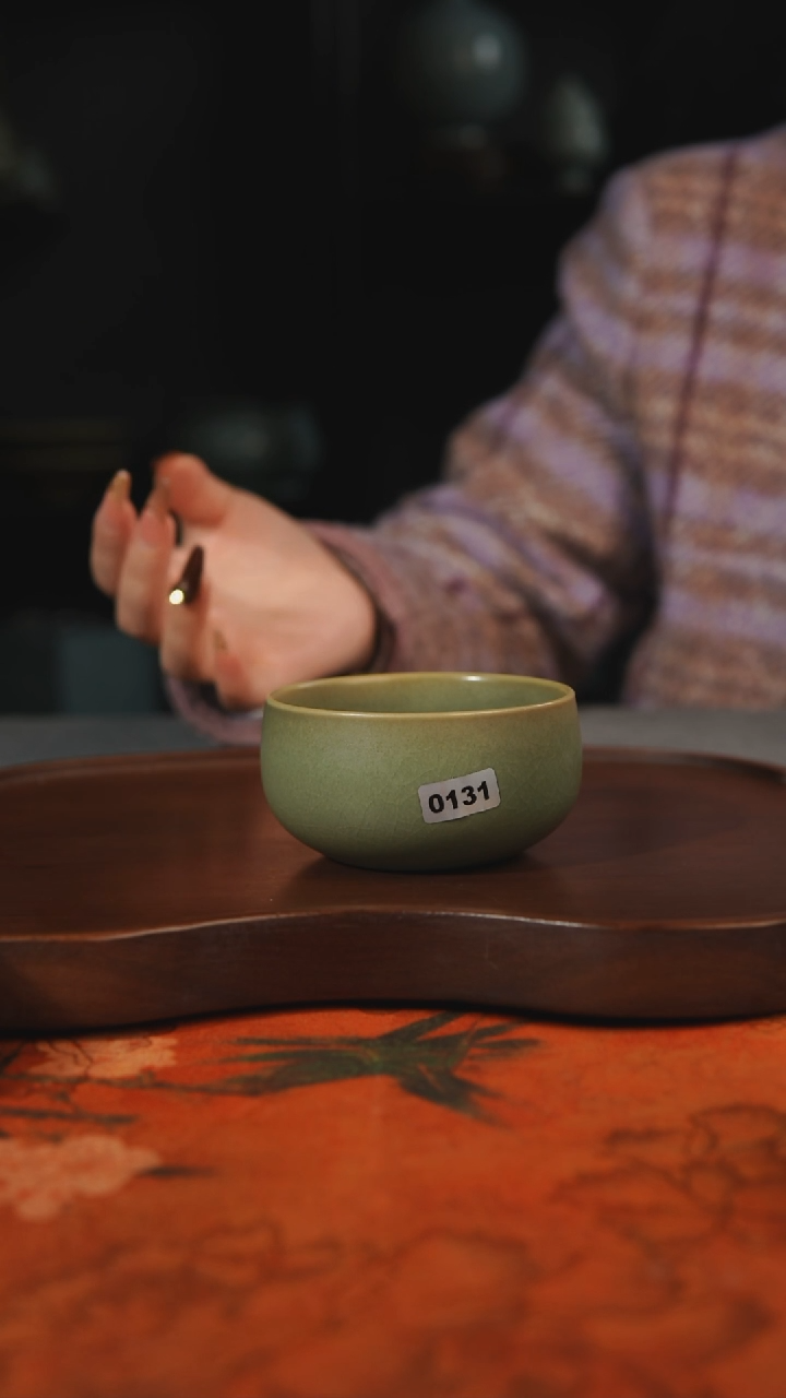 杯子瓷梦**乡汝州原产地原矿仿古老釉q131微瑕