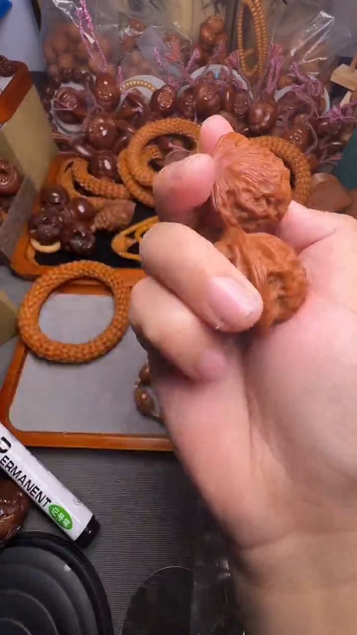 手串橄榄核核桃一对