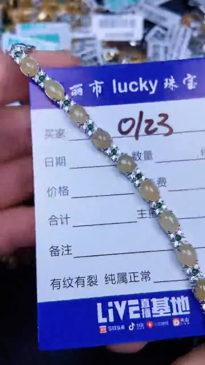 颈饰银S925镶嵌翡翠0123