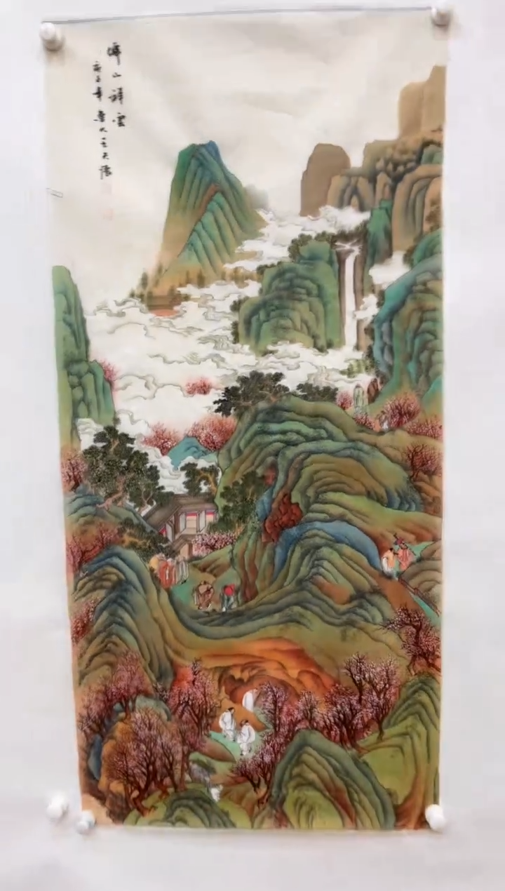 【闪购商品】国画2.9-王夫怀-4尺绢本-037