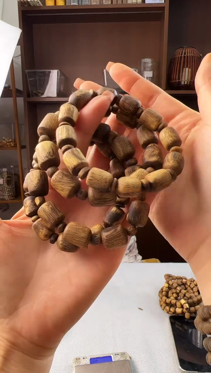 手串沉香1.2保9克桶珠单圈多样性发一