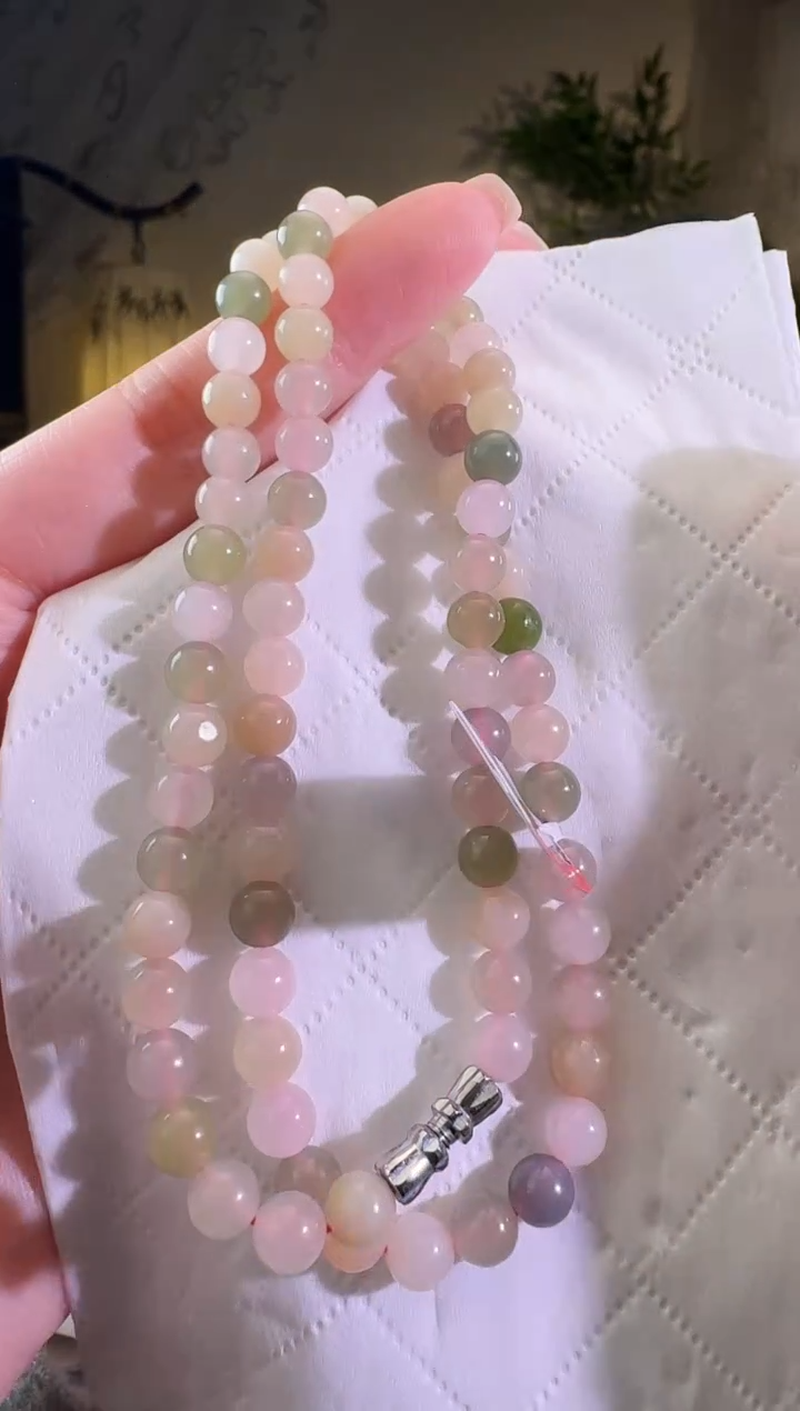 【闪购商品】和田玉项链未镶嵌6mm多宝项链