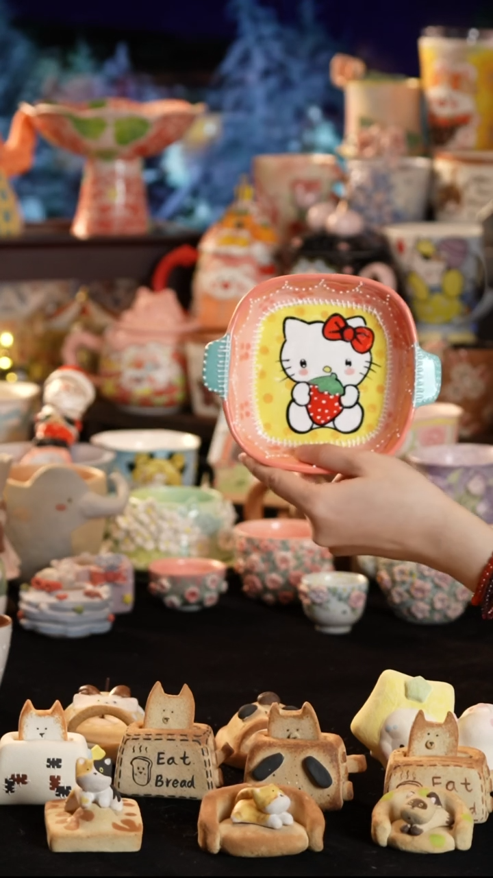 其他陶景德镇釉下彩手绘设计师款陶瓷