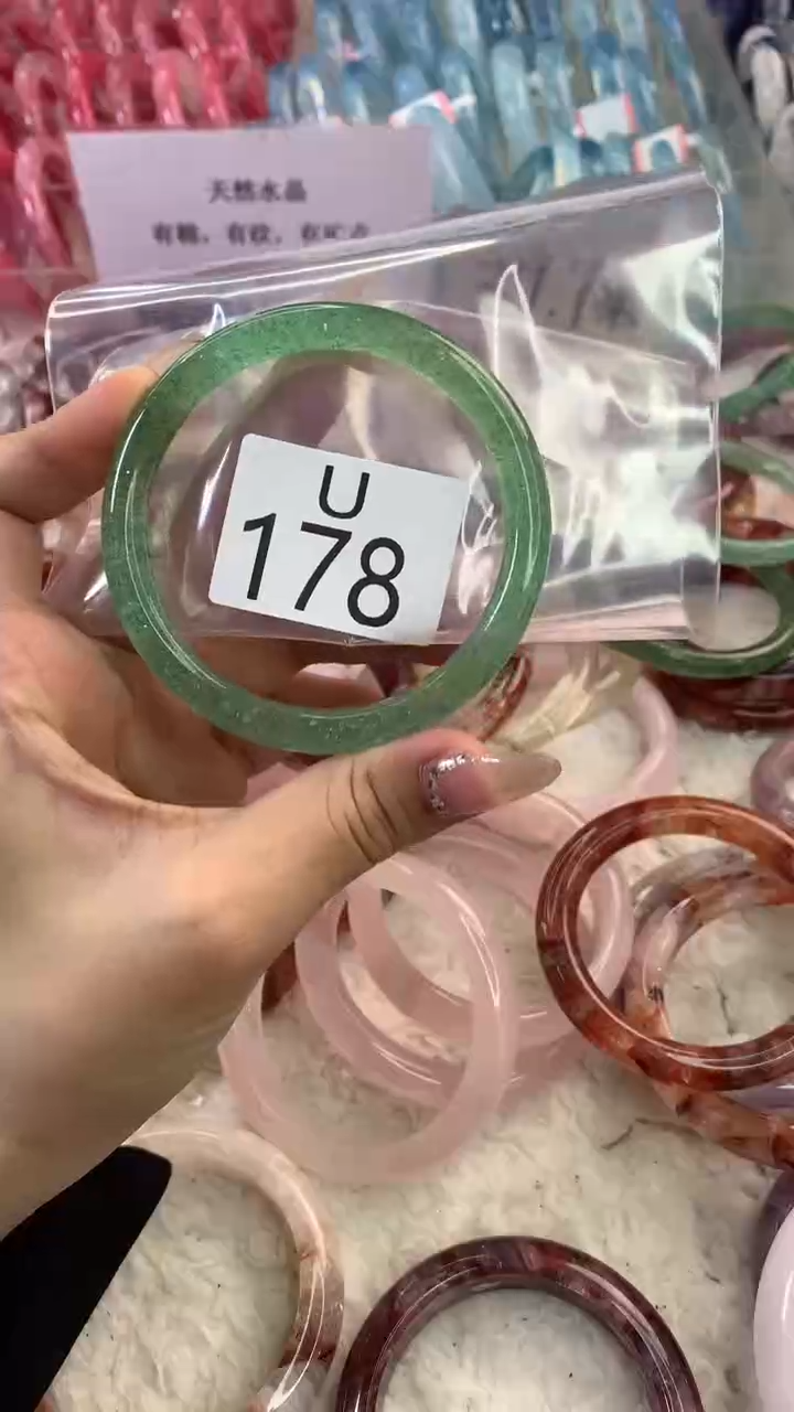 水晶手镯U未镶嵌水晶178-60