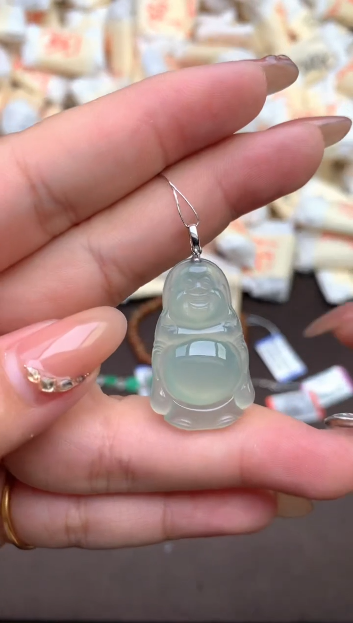 【闪购商品】翡翠18K金镶嵌颈饰—