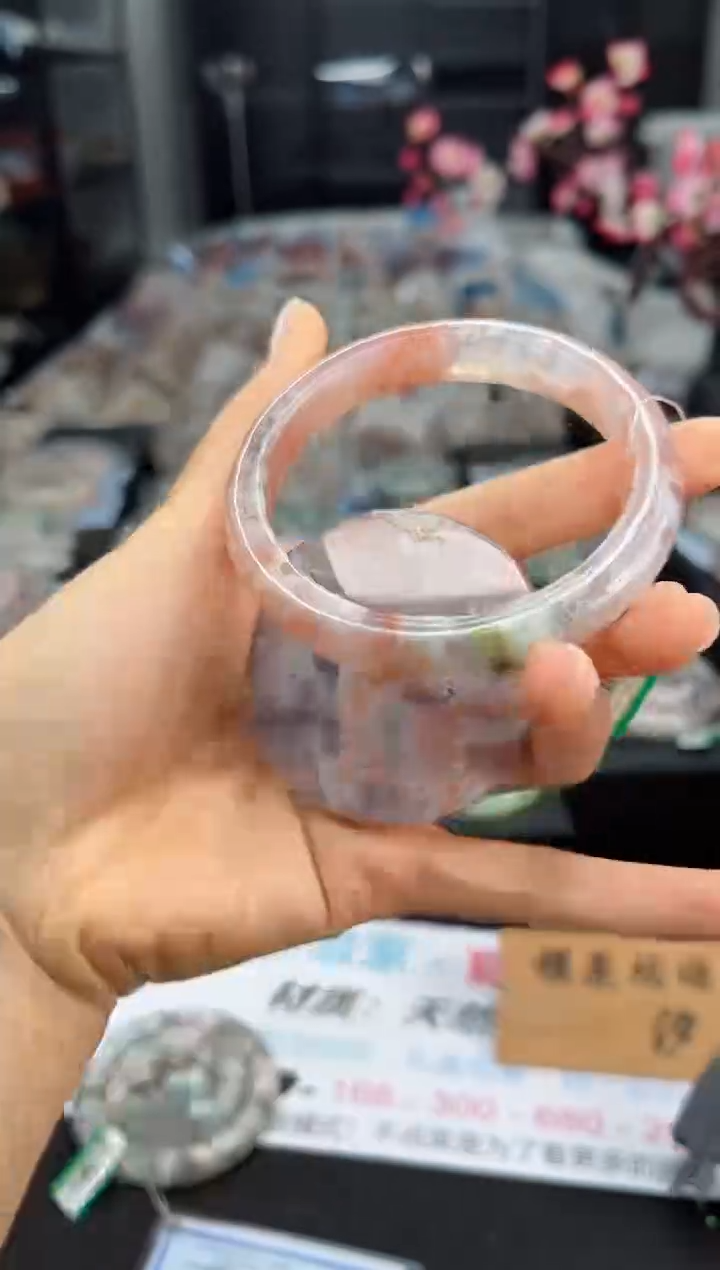 石英质玉手镯未镶嵌62圈口（赠送镯心）S93252