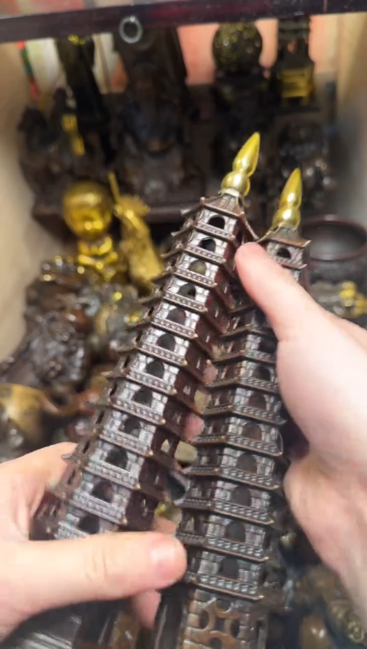 精品专属链接---【铜鎏金文昌塔/对】