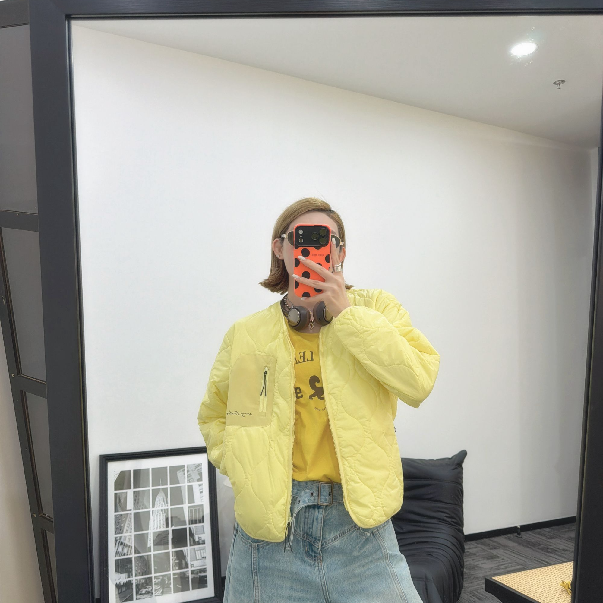 AMYLIANG｜【泡芙塔塔】25新款轻量聚热防寒保暖绗缝棉服外套0434