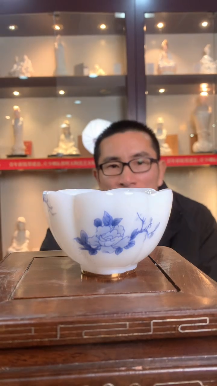 【闪购商品】杯德化白瓷 莲花杯