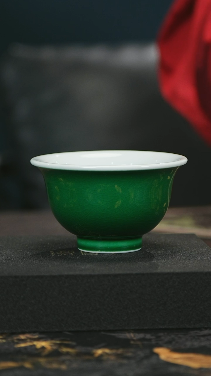 【闪购商品】瓷堂里郎窑绿杯子