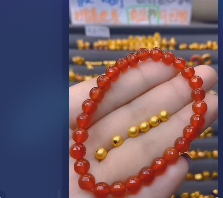 足金999卡5古6颗玛 瑙/多样性发