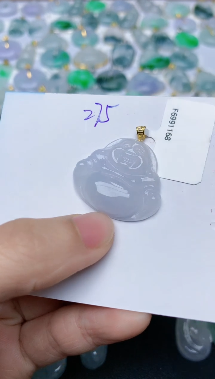 【闪购商品】翡翠颈饰18K金镶嵌天然翡翠A货    275