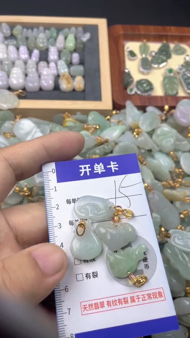 颈饰未镶嵌翡翠天然A货翡翠