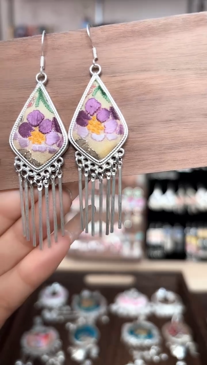 【闪购商品】织绣织绣民族风老绣日常必备耳饰101