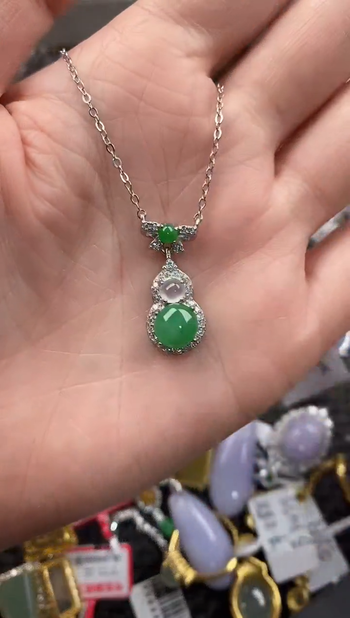 银S925镶嵌戒指翡翠555                9