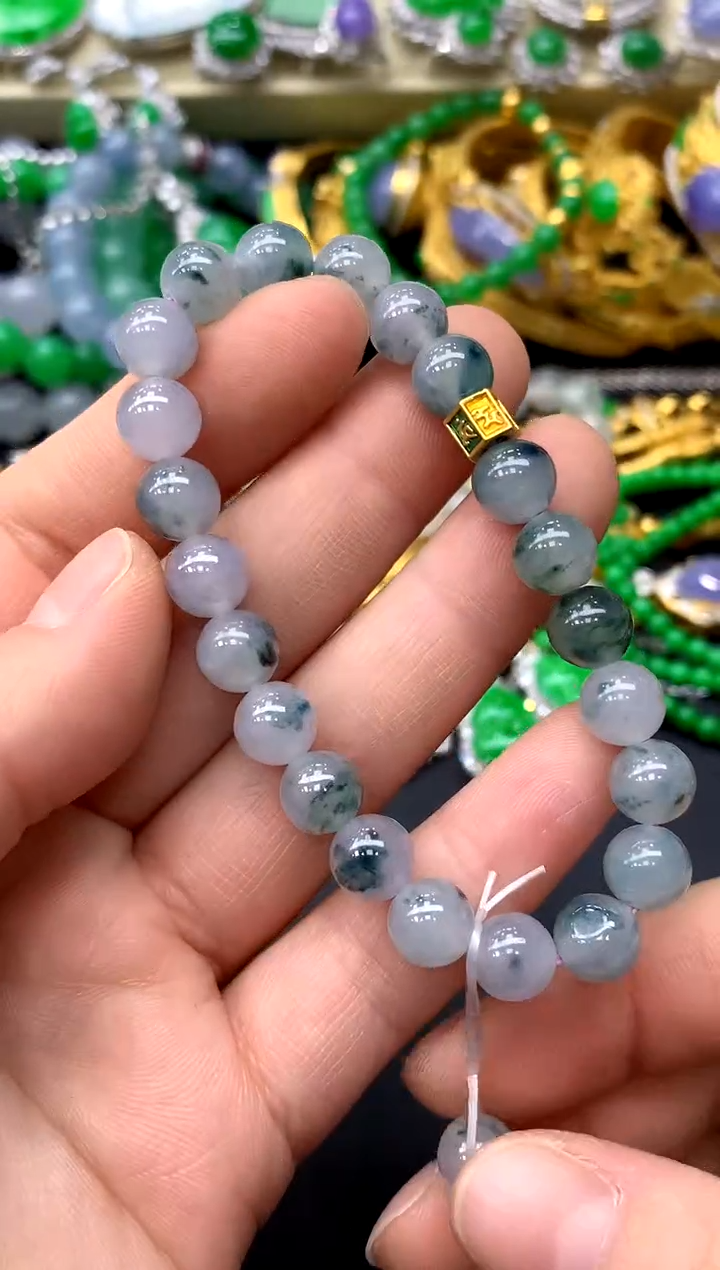 未镶嵌手串翡翠175-中国好珍宝