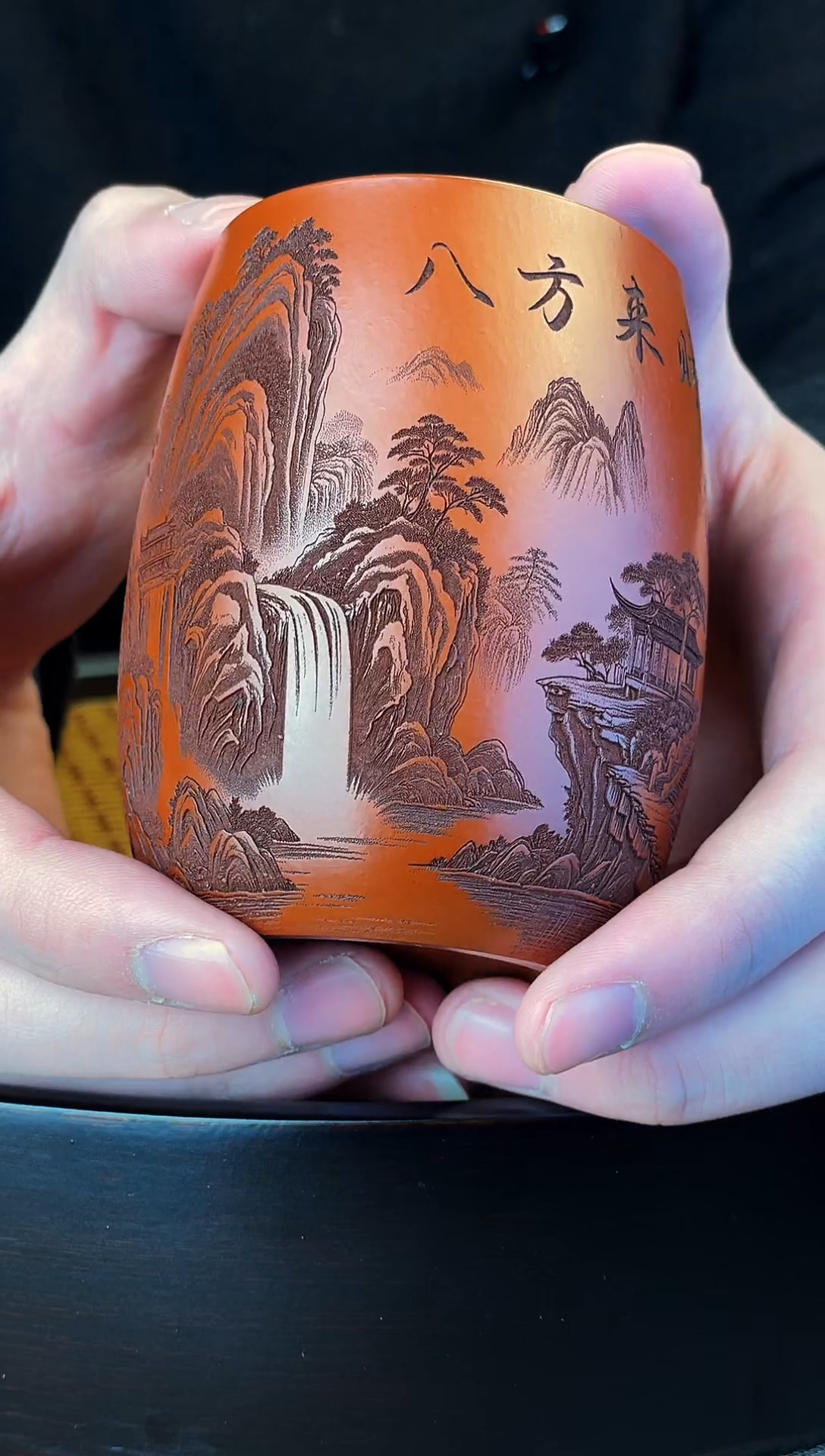 八方来财 朱泥大红袍 主人杯