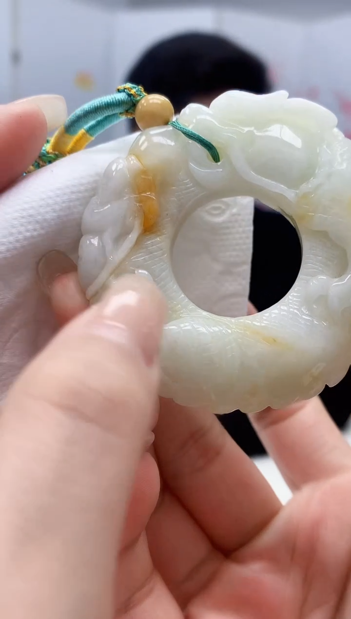 【闪购商品】定制翡翠未镶嵌4917lr-毛货挂件37