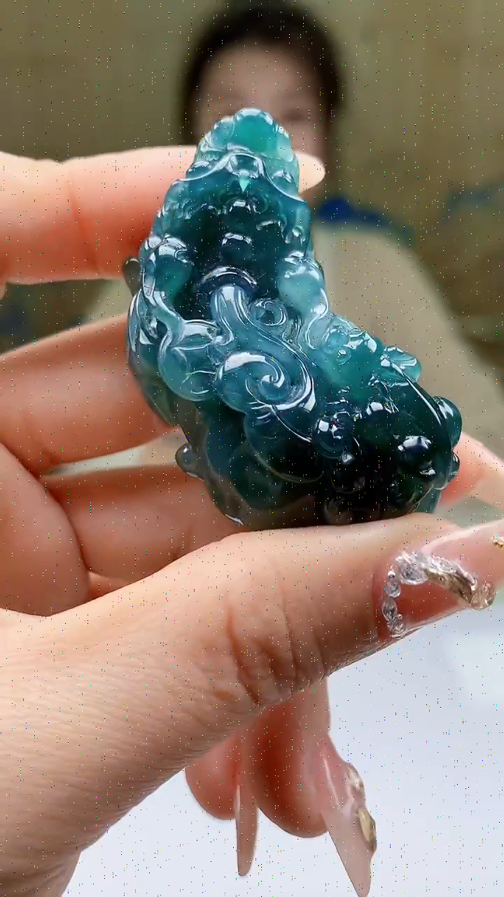 【闪购商品】定制翡翠未镶嵌4902ty-毛货挂件27