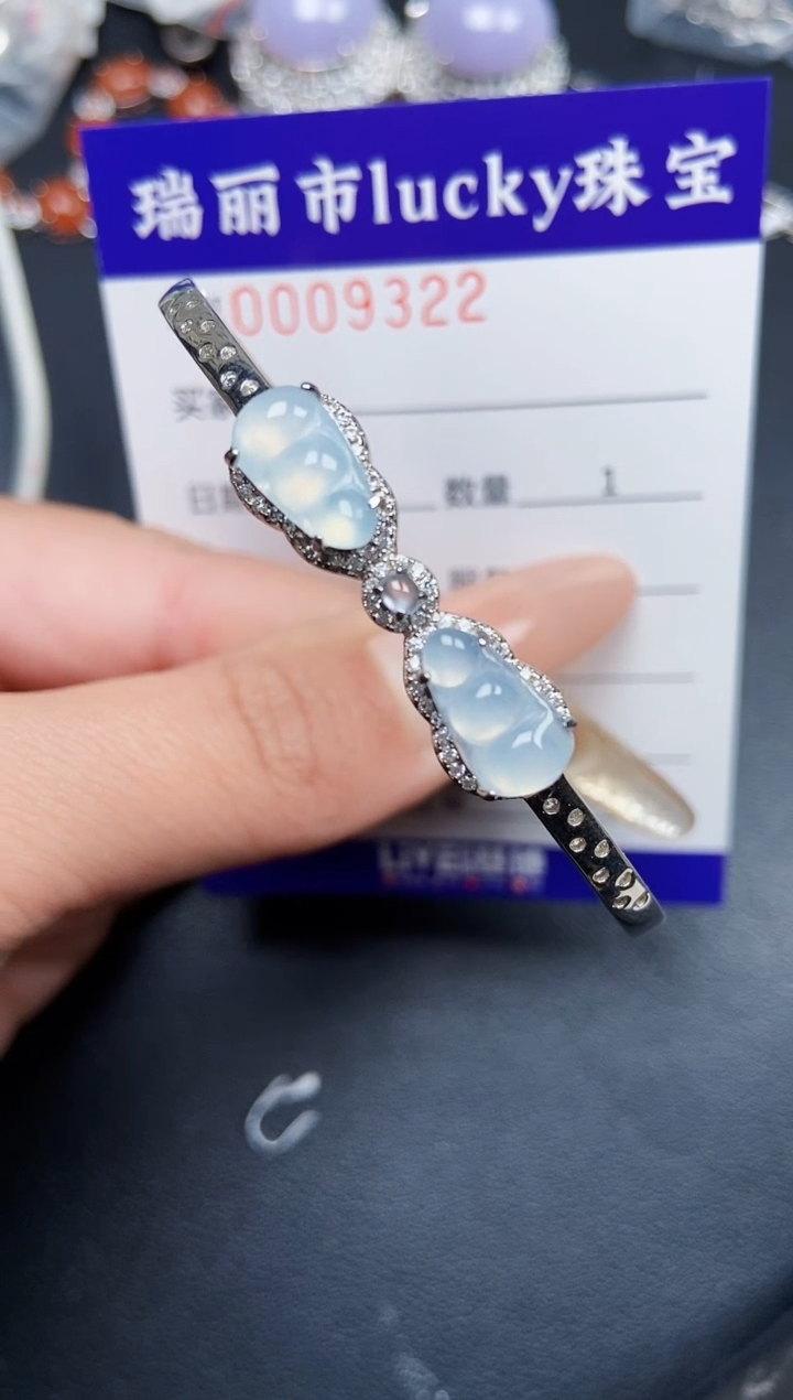 【闪购商品】翡翠颈饰银S925镶嵌9322