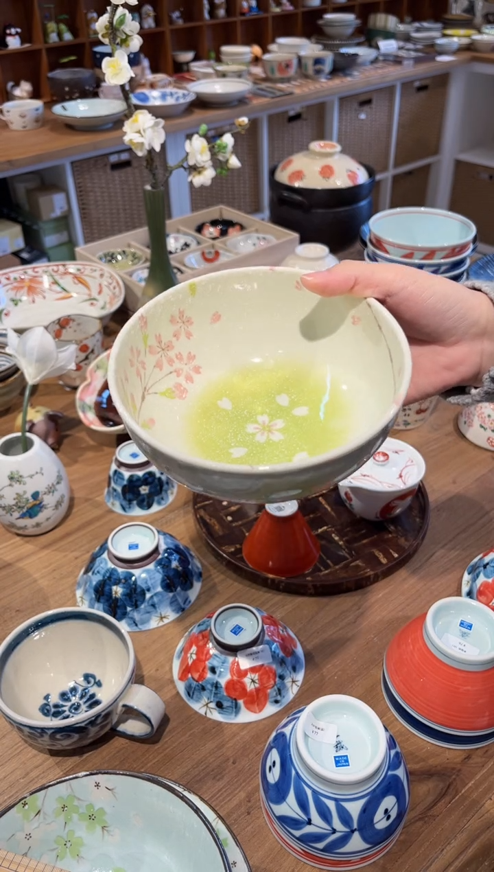 瓷片桜びより 収納50B（圆形拉面碗）