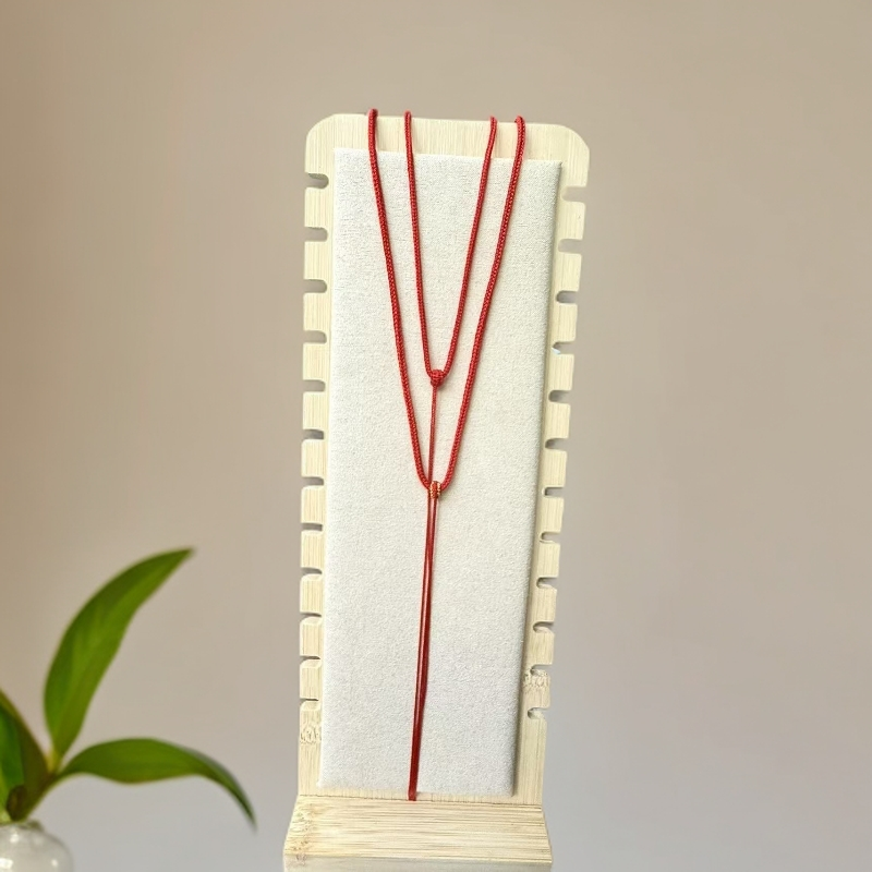 非金属涤纶项链 锁骨链好运细八股纯手工编织固定口简约项链绳