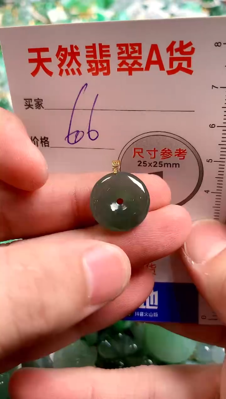 翡翠18K金镶嵌颈饰14004931