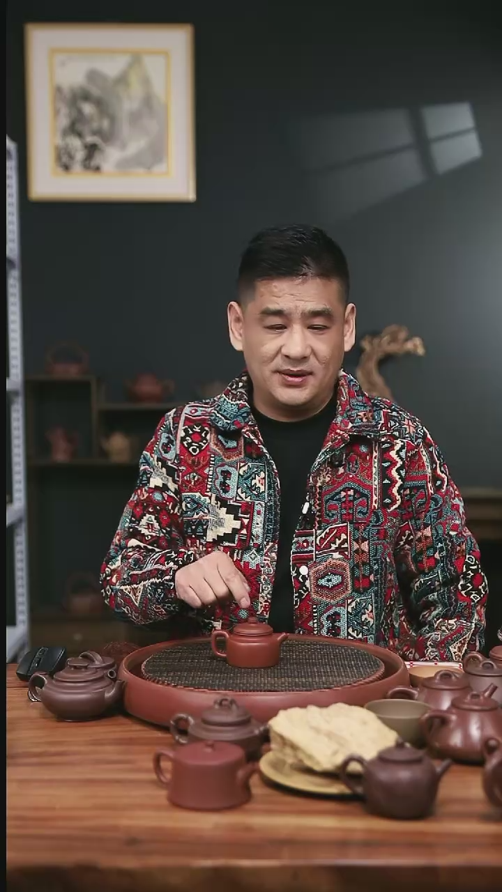 【闪购商品】紫砂茶壶德钟120cc红皮龙