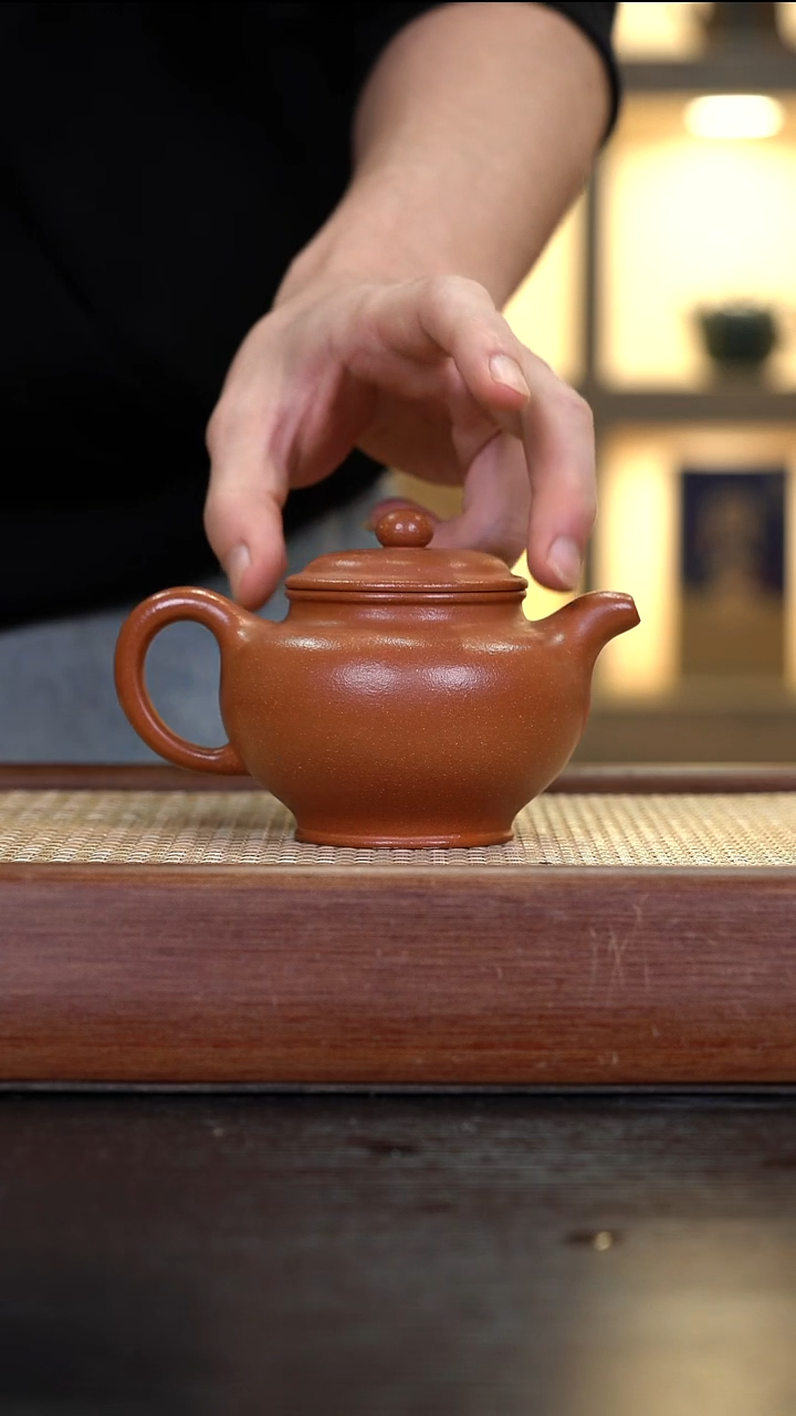 茶壶紫砂ZKF红降坡 掇只
